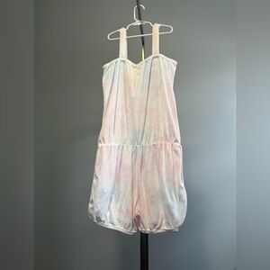 GAP Pastel Tie-Dye Bubble Romper - Pink & Blue